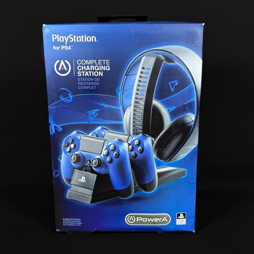 PowerA Play Station for PS4 Complete Headphones Station & Charging Controller